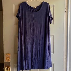 Style & Co blue t-shirt dress